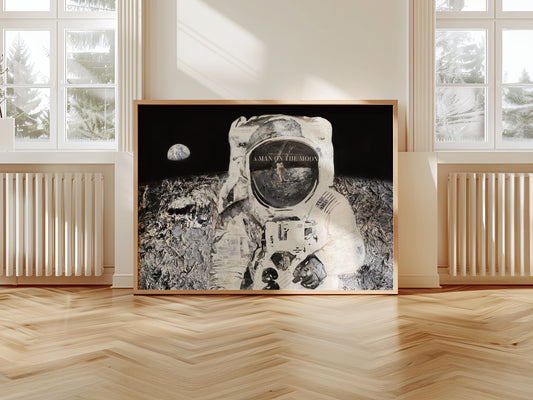 Print original - Man on the Moon 50x70